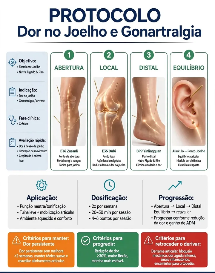 Protocolo: Dor no joelho e gonartralgia